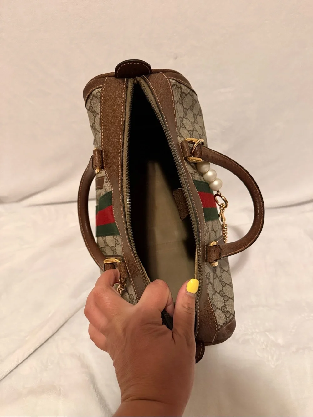 Gucci Vintage Ophidia Medium Boston Bag With Free DIY Strap